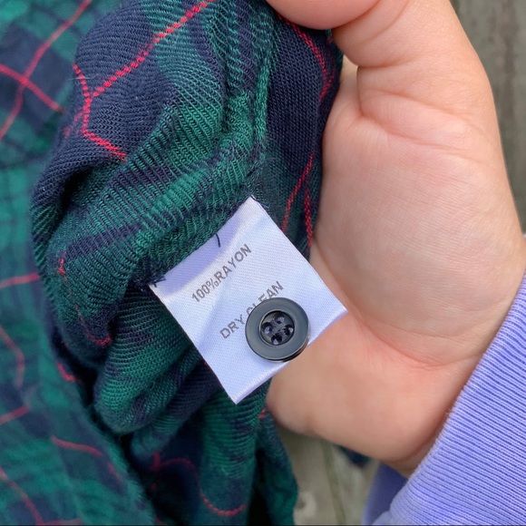 Le Lis plaid button down top - Picture 4 of 5